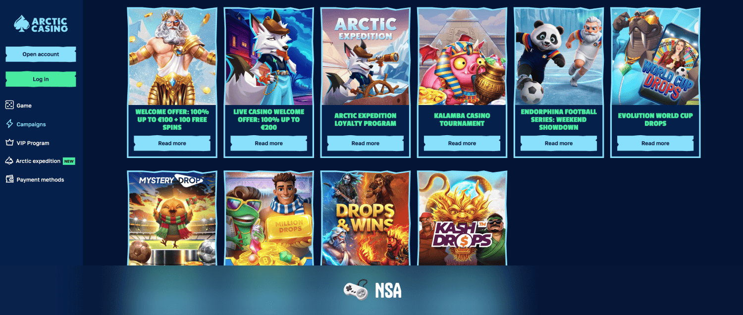 Arctic Casino kampanjer